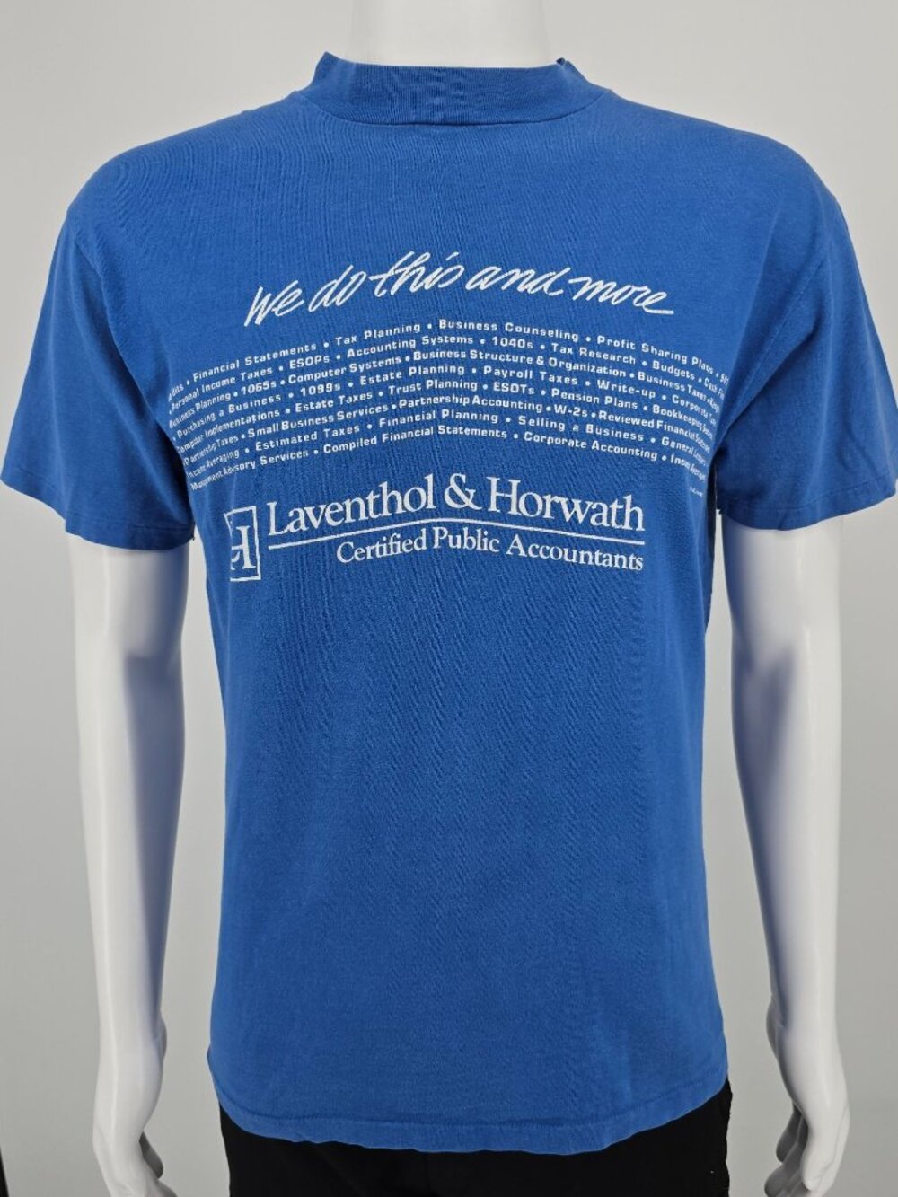 Vintage 1980s Laventhol & Horwath Certified Public Accountants CPA T-Shirt (M)